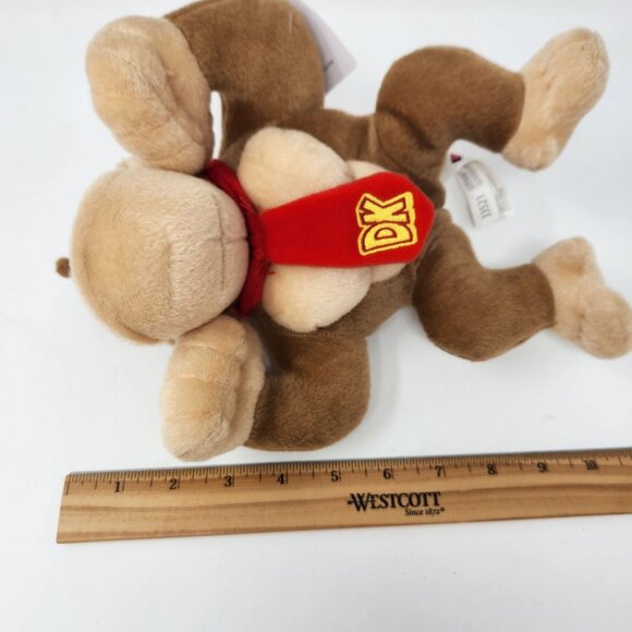 Donkey Kong Plush Toy Super Mario Series Brown Tan 10.5'' By Good Stuff Fun Inc - Picture 2 of 12